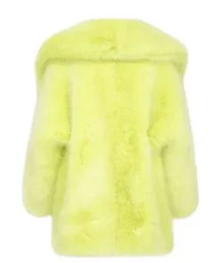 Sabrina Carpenter Yellow ECO Fur Coat