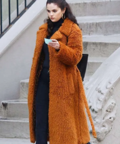 Only Murders in the Building S02 Mabel Mora Brown Fur Coat