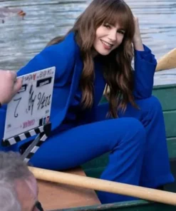 Emily In Paris S04 Lily Collins Blue Blazer