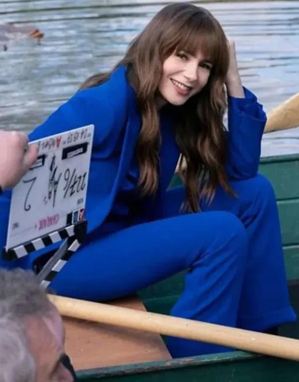 Emily In Paris S04 Lily Collins Blue Blazer