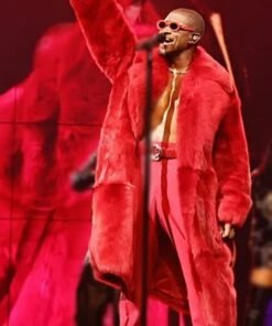 Usher Red 2024 Fur Coat