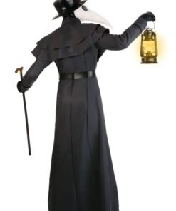 Black Halloween Classic Plague Doctor Costume Coat