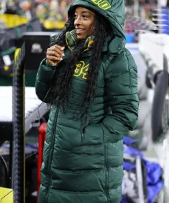 Green Bay Packers Simone Biles Puffer Coat