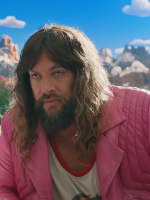 Jason Momoa A Minecraft Movie 2025 Pink Jacket