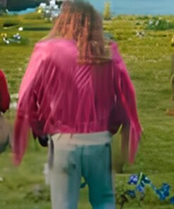 Jason Momoa Pink Fringed Jacket