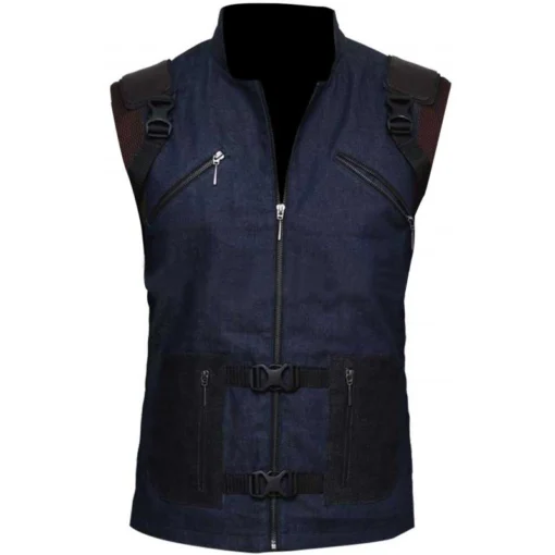 Avengers Endgame Rocket Raccoon Tactical Army Blue Cotton Vest