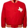 Travis Kelce Dallas Texans 1960 Red Varsity Wool Jacket