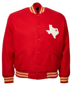 Travis Kelce Dallas Texans 1960 Red Varsity Wool Jacket