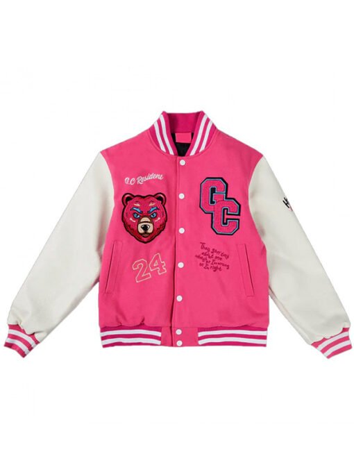 Gag City Pink Varsity Jacket