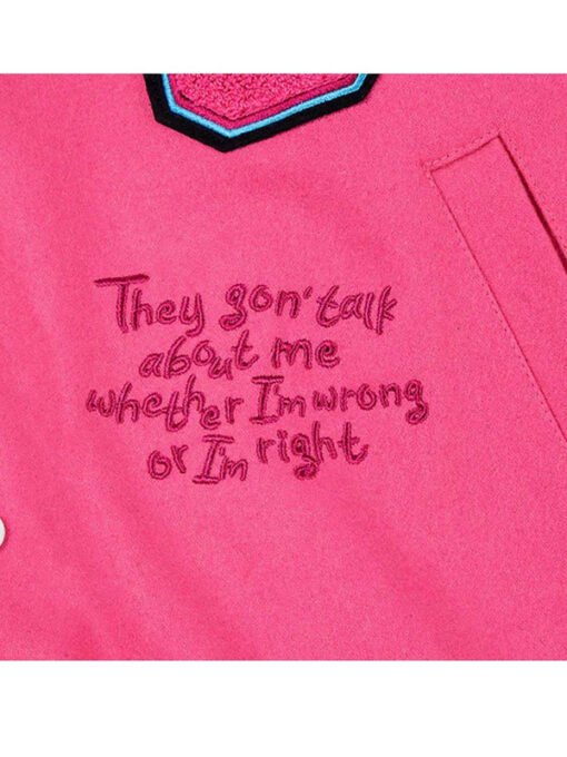 Gag City Pink Varsity Jacket