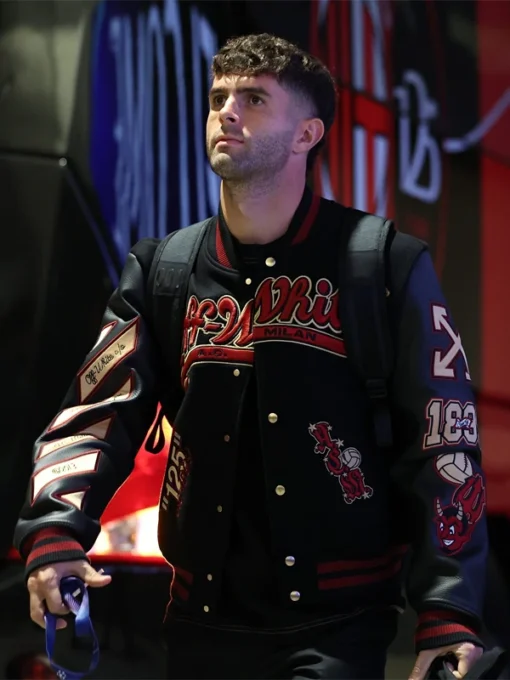 Ac Milan Black Varsity Jacket