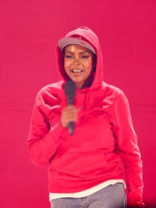 BET Awards 2024 Taraji P. Henson Red Hoodie