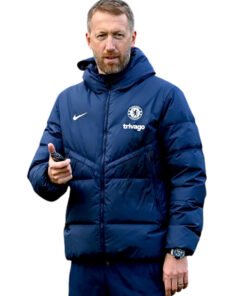 Football Club Chelsea Blue Puffer Hooded Jacket