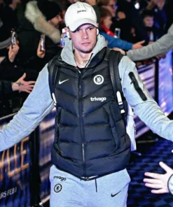 Chelsea F.C Black Puffer Vest