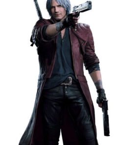 Devil May Cry 5 Son of Sparda Brown Leather Coat