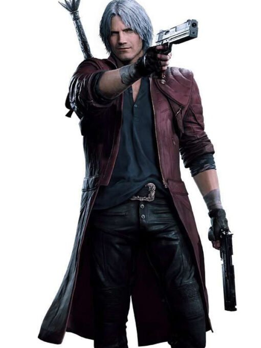 Devil May Cry 5 Son of Sparda Brown Leather Coat