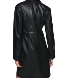 Women's Veda Crosby 90s Longline Leather Blazer