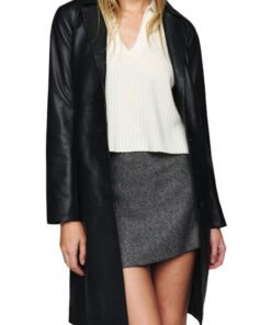 Women Longline Crosby 90s Leather Blazer