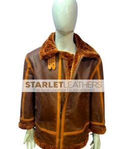 Men’s RAF Aviator Brown Shearling Jacket