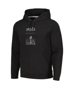 BOSS X NFL Super Bowl LVIII Patrick Mahomes Black Hoodie