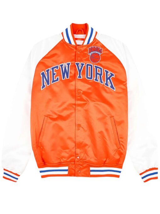 Prime Time NY Knicks Orange and White Jacket