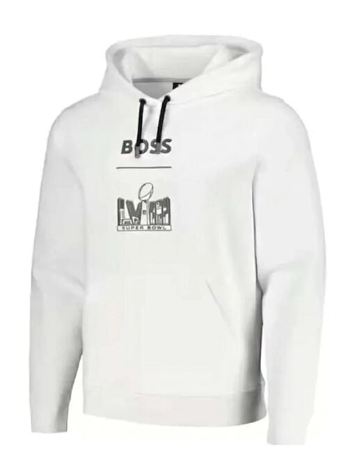 BOSS X NFL Super Bowl LVIII Patrick Mahomes Boss White Hoodie