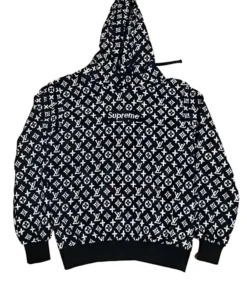 LV Supreme Black Hoodie