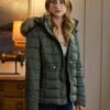 Tell Me Lies Grace Van Patten Grey Hooded Jacket