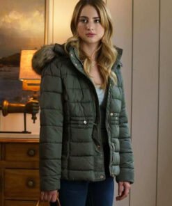 Tell Me Lies Grace Van Patten Grey Hooded Jacket