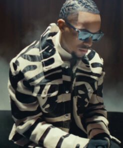 American Rapper Toosii White and Black Jacket