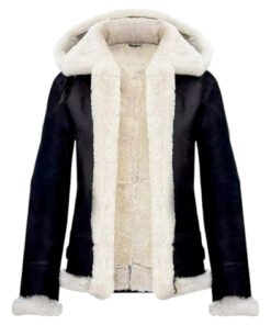 RAF Women Sheepskin Black Jacket