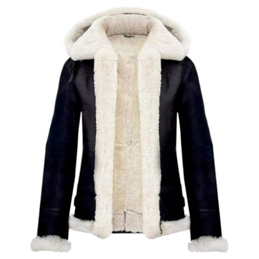 RAF Women Sheepskin Black Jacket