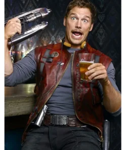 Chris Pratt Guardians Of The Galaxy Vol. 1 Star Lord Leather Vest