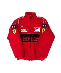 Jared Leto Ferrari Vintage F1 Jacket Black