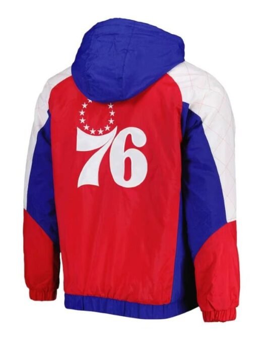 Royal Philadelphia 76ers Hooded jacket