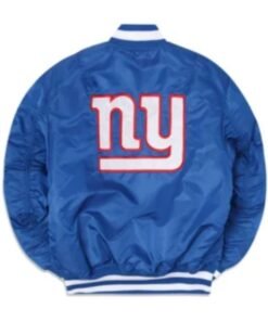 New York Giants Blue Bomber Jacket