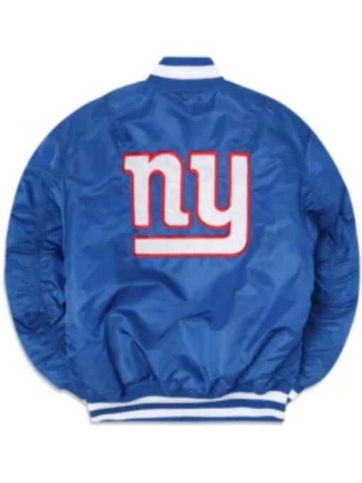 New York Giants Blue Bomber Jacket