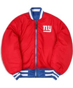 NFL New York Giants MA-1 Bomber Satin Jacket