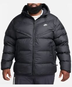 Storm FIT Hooded Black Puffer Jacket