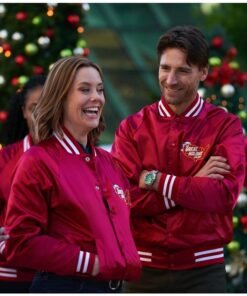 Jingle Bell Run Red Satin Jacket