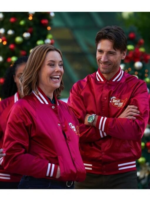 Jingle Bell Run Red Satin Jacket