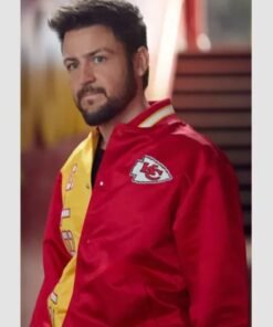 A Chiefs Tyler Hynes Satin Bomber Jacket