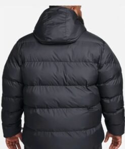 Storm FIT Hooded Black Puffer Jacket For Men's