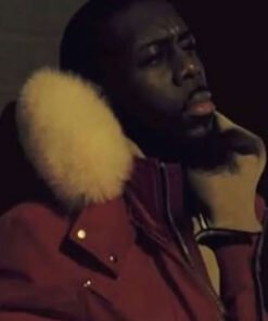 Sheck Wes Red Hooded Jacket