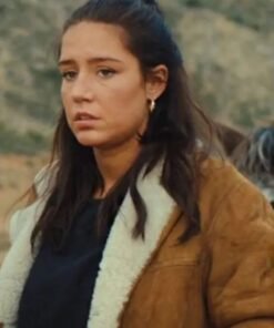 Adele Exarchopoulos Brown Shearling Jacket