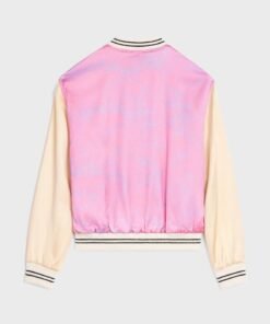 The Voice Pink Satin Bomber Jacket