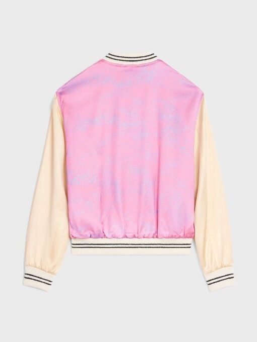 The Voice Pink Satin Bomber Jacket