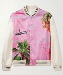 John Legend Pink Satin Bomber Jacket