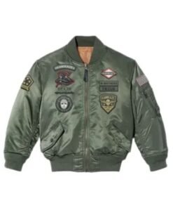 Kamikaze Pilot Green Bomber Jacket