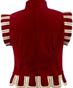 Tudor King Prince Red Velvet Vest